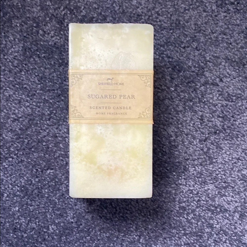 Sheffield Home Sugared Pear Square Candle